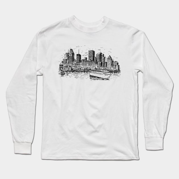 Montreal Long Sleeve T-Shirt by TeesAndTheCities